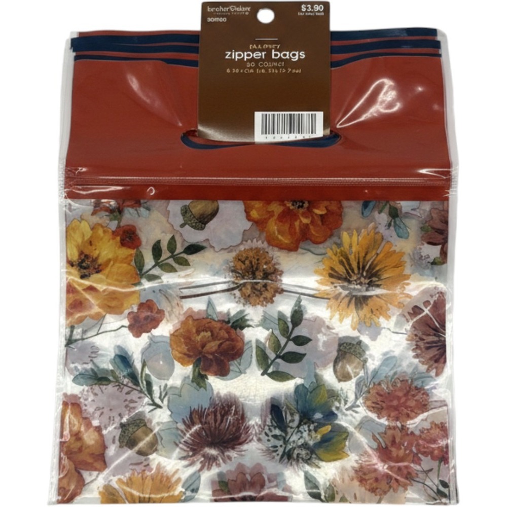 Brother Sister Design Studio Fall Floral Zipper Bags 30 Count 5037023